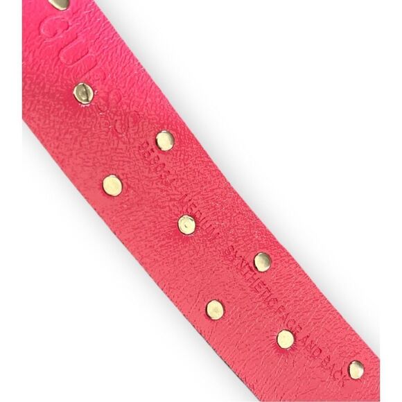 Y2K Vintage Guess sz M Womens Chunky Star Studded Belt Statement Grunge Edgy - Picture 3 of 4